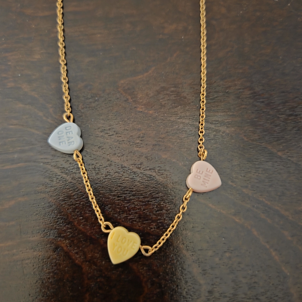 Gold Heart Pendant Necklace